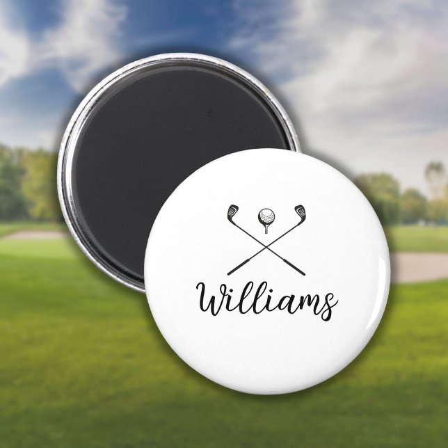 Personlig Namn Golf-Klubbar Magnet (Skapare uppladdad)