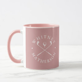 Personlig Namn Golf-Klubbarna Dusty Ro och White Mugg