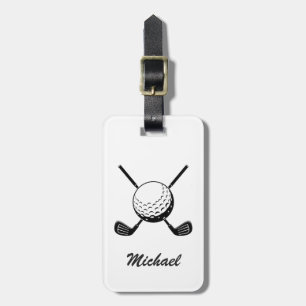 Personlig Namn Golf Player Golfer Golfing Bagagebricka