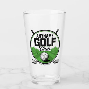 Personlig NAMN Golfande Pro Golfklubb Spelare Glaskopp