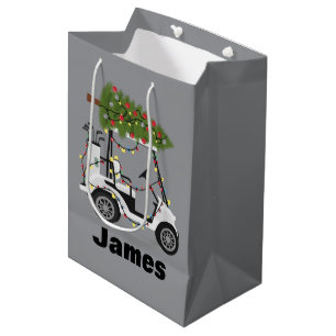 Personlig Namn Golfare Jul Golfkärra Xmas