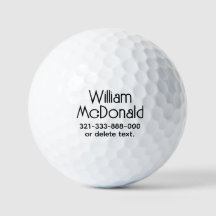 Personlig namn golfbollar mall ART DECO 10