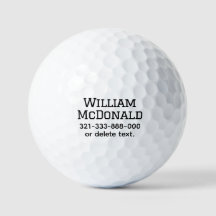 Personlig Namn Golfbollar Mall COLLEGE 1