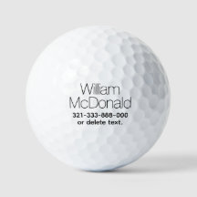Personlig Namn Golfbollar Mall DISPLAY 21