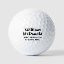 Personlig Namn Golfbollar Mall KUL RETRO 30