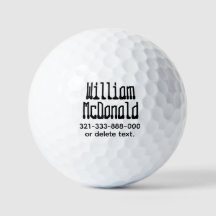 Personlig Namn Golfbollar Mall SCI-FI 9