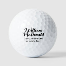 Personlig Namn Golfbollar Mall SCRIPT 47