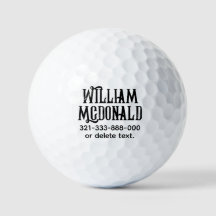 Personlig Namn Golfbollsmall Mall DISTRESSED 16