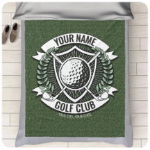 Personlig NAMN Golfer Golf Klubb Turf Clubhouse