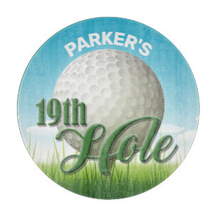 Personlig NAMN Golfer Golf Pro Boll 19:e Hål