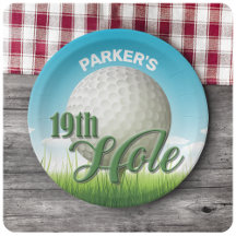 Personlig NAMN Golfer Golf Pro Boll 19:e Hål