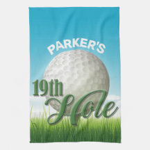 Personlig NAMN Golfer Golf Pro Boll 19:e Hål