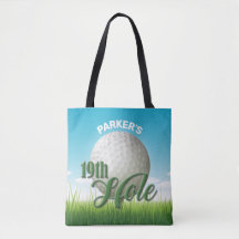 Personlig NAMN Golfer Golf Pro Boll 19:e Hål