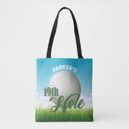 Personlig NAMN Golfer Golf Pro Boll 19:e Hål Tygkasse