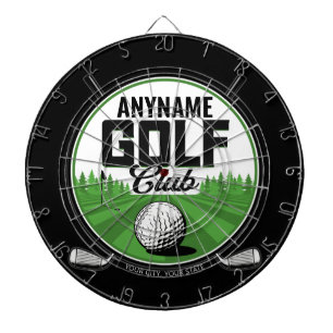 Personlig NAMN Golfing Pro Golf Klubb Player Darttavla