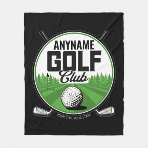 Personlig NAMN Golfing Pro Golf Klubb Player Fleecefilt
