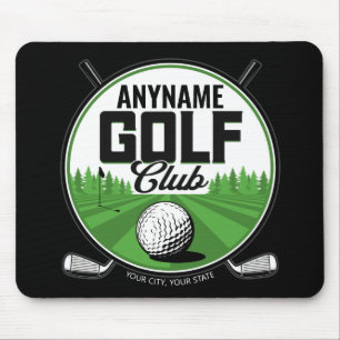 Personlig NAMN Golfing Pro Golf Klubb Player Musmatta