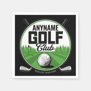 Personlig NAMN Golfing Pro Golf Klubb Player Pappersservett