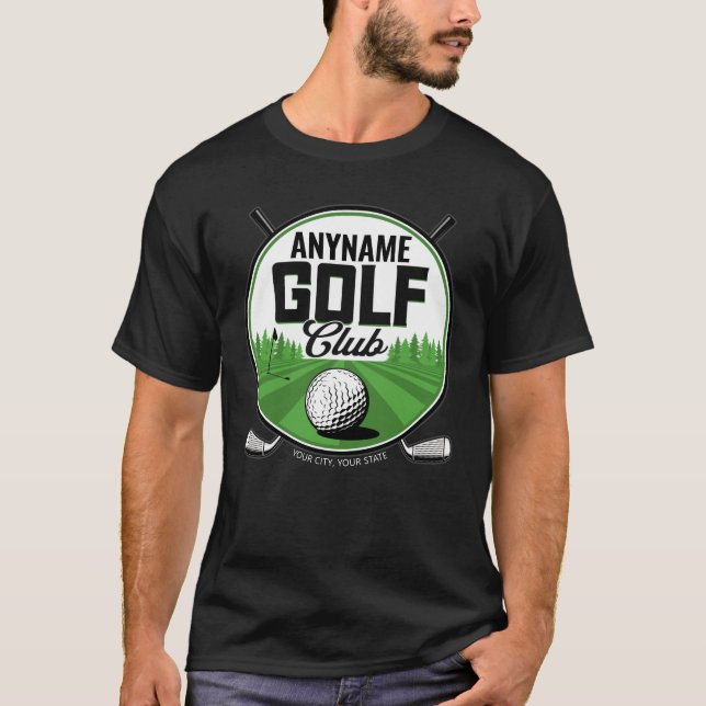 Personlig NAMN Golfing Pro Golf Klubb Player T Shirt (Framsida)
