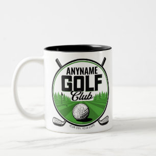 Personlig NAMN Golfing Pro Golf Klubb Player Två-Tonad Mugg
