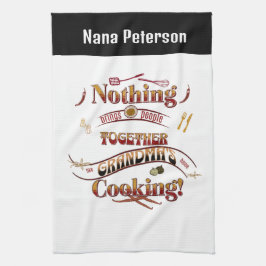 Personlig Namn Grandma Kitchen Gift Kökshandduk