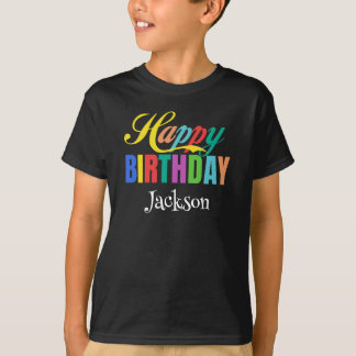 Personlig Namn Grattis på födelsedagen Gift Anpass T Shirt