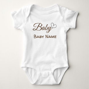 Personlig Namn Gravid Baby Baby T Shirt