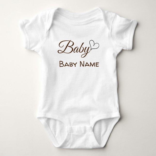 Personlig Namn Gravid Baby Baby T Shirt (Framsida)