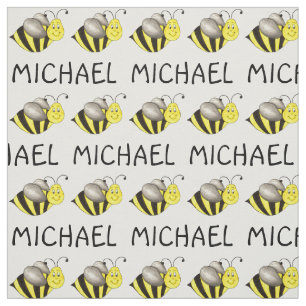 Personlig Namn Gult Bee Bumblebee Honeybee Tyg