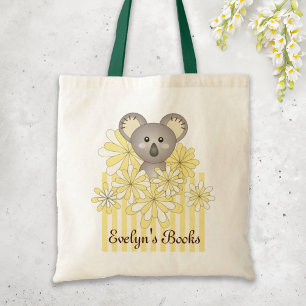 Personlig Namn Gult Cute Baby Koala Kids Tygkasse