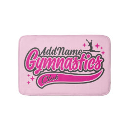 Personlig NAMN Gymnast Split Leap Gymnastics Badrumsmatta