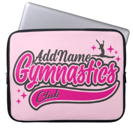 Personlig NAMN Gymnast Split Leap Gymnastics Laptop Fodral