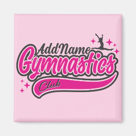 Personlig NAMN Gymnast Split Leap Gymnastics Magnet