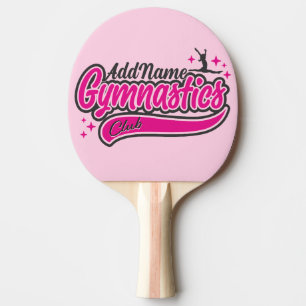 Personlig NAMN Gymnast Split Leap Gymnastics Pingisracket