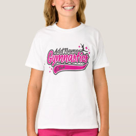 Personlig NAMN Gymnast Split Leap Gymnastics T Shirt