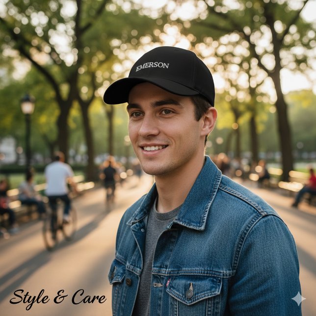 Personlig Namn Hat - Embroied Baseball Stil Broderad Keps (Personalized Name Hat – Embroidered Baseball Style)