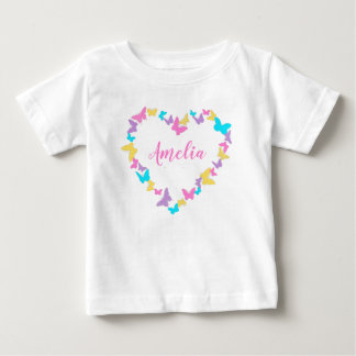 Personlig Namn Heart of Butterflies T Shirt