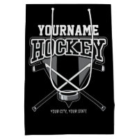 Personlig NAMN Hockey Player Stick Puck Team