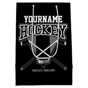 Personlig NAMN Hockey Player Stick Puck Team