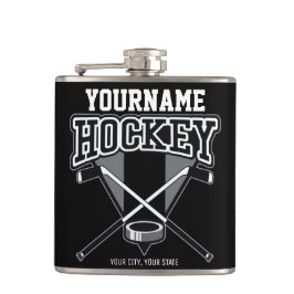 Personlig NAMN Hockey Player Stick Puck Team Fickplunta