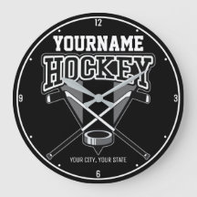 Personlig NAMN Hockey Player Stick Puck Team