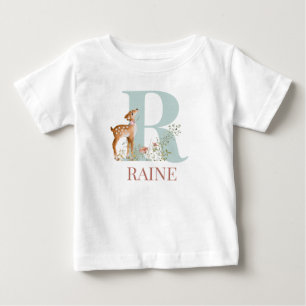 Personlig Namn Initial Brev R T Shirt
