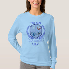 Personlig Namn IV League Infusion Nurse T Shirt