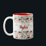 Personlig Namn jultomten Brev Två-Tonad Mugg<br><div class="desc">Gör julhelgen ännu mer magisk med den här Cute Personlig-julen Mugg för din lilla! Perfekt för att fylla med hett kakao när de blir inspirerade till skriva brev till Santa, så har mugg mitt vackra "Kära Santa" mönster med handdragen julklapp inslag som brev till Santa, Nordpolen, Julgranar, julklapp, gåvor och...</div>