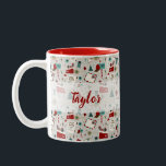 Personlig Namn jultomten Brev Två-Tonad Mugg<br><div class="desc">Gör julhelgen ännu mer magisk med den här Cute Personlig-julen Mugg för din lilla! Perfekt för att fylla med hett kakao när de blir inspirerade till skriva brev till Santa, så har mugg mitt vackra "Kära Santa" mönster med handdragen julklapp inslag som brev till Santa, Nordpolen, Julgranar, julklapp, gåvor och...</div>