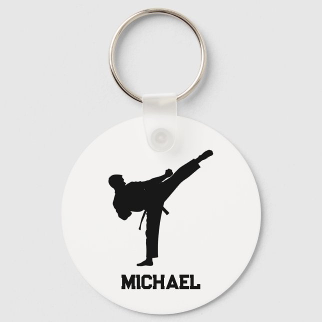 Personlig Namn Karate / Taekwondo / judo Nyckelring (Baksida)