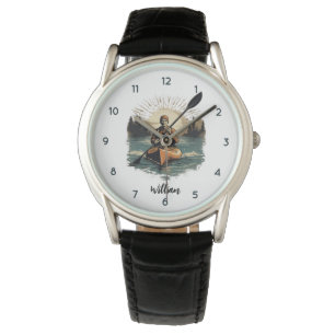 Personlig Namn Kayaking Kayaker Watch Armbandsur