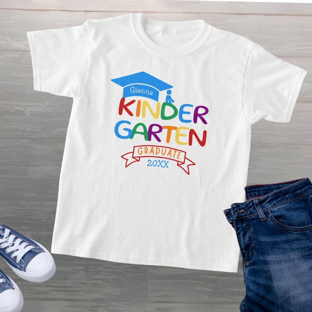 Personlig Namn Kindergarten Studenten Barns T Shirt (Skapare uppladdad)