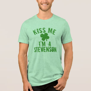 Personlig Namn Kiss Me St patrick's day Kvinnor T Shirt