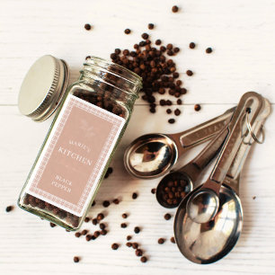 Personlig Namn Kitchen Spice Burk etiketter